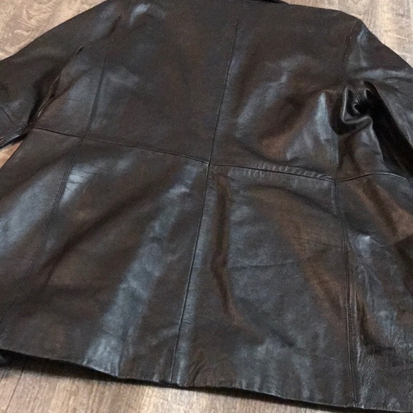 COPY - Black Leather Jacket - Picture 4 of 6